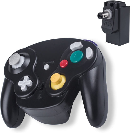 Wireless controller for Gamecube replacement 2.4G Bluetooth NGC gamepad joystick GC controller for Gamecube pad games with receiver adapter for Gamecube Wii U NGC GC.