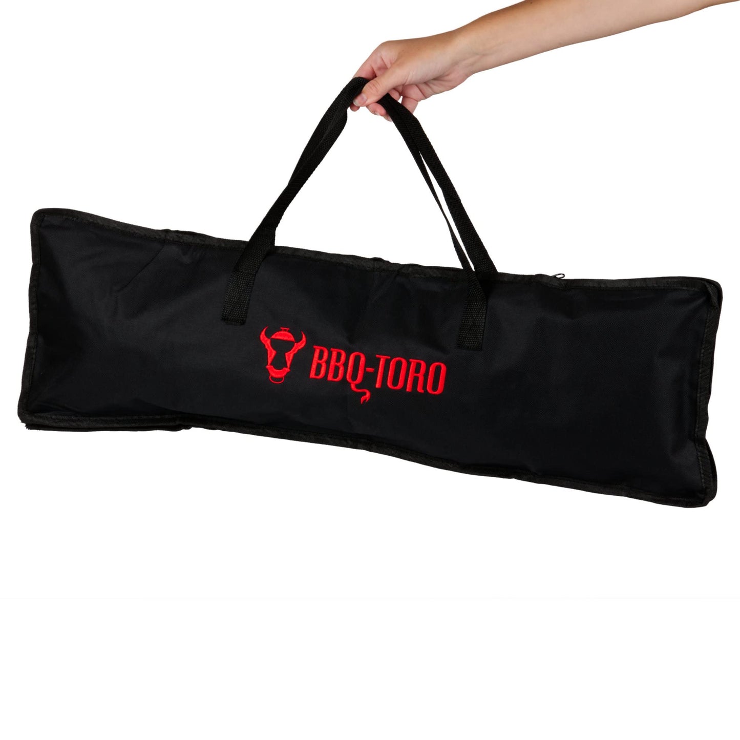 BBQ-Toro sandwich iron with carrying bag | BBQ waffle iron made of cast iron | Rectangular, long handle | Already seasoned | Waffle iron grill, outdoor waffle iron for open fire, sandwich maker