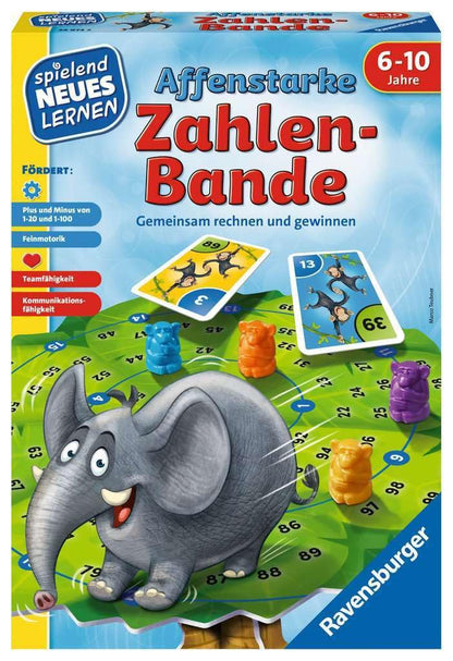 Ravensburger 24956 - The Reading Rat - Play and Learn for Kids & 24973 - Monkey Strong Number Gang - Play and Learn for Kids