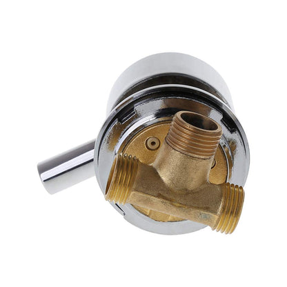 CADANIA Mixing Valve for Hot and Cold Water, G1/2" Thermostatic Shower Mixer Tap Two In One Outlet Faucets for Shower Room Wall Mounted