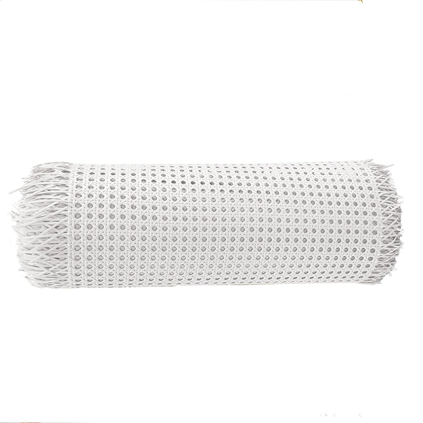 Viennese cane, PE rattan strapping, wide rattan weaving, waterproof honeycomb weaving, handmade rattan craft for DIY furniture decoration, chair weaving, furniture weaving (60 x 150cm, white)