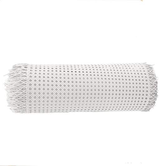 Viennese cane, PE rattan strapping, wide rattan weaving, waterproof honeycomb weaving, handmade rattan craft for DIY furniture decoration, chair weaving, furniture weaving (60 x 150cm, white)