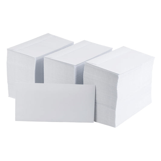 1,000 envelopes - C5/6 DL envelopes without window - 110x220 mm - white paper envelopes - self-adhesive - perfect for invoices, letters, weddings, greeting cards, invitations.