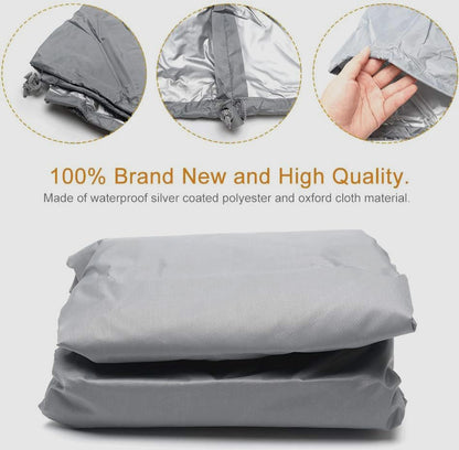 HONCENMAX Cover for Hanging Chair/Swinging Chair/Hanging Basket - Garden Rattan Wicker Hanging Chair Waterproof Furniture Cover - Oxford 210D Fabric Coated with PVC on the Inside, 230*200cm, Gray