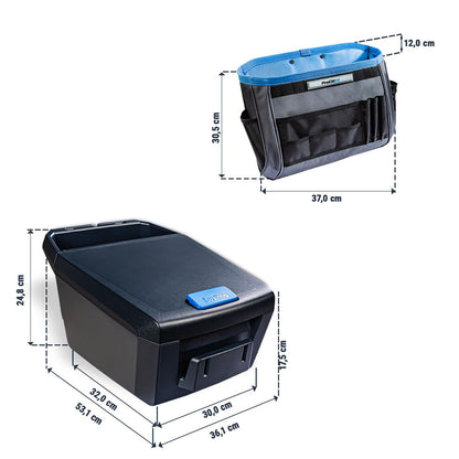 Sortimo Auto Assistant + Office Organizer - Set, Black/Blue/Gray