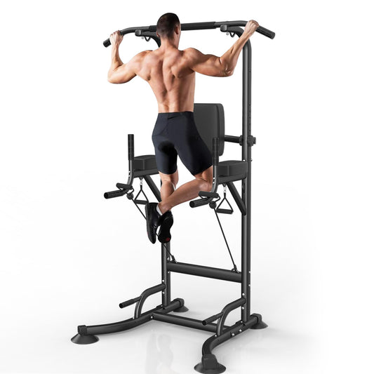 Dskeuzeew Power Tower Dip-Station Pull-Up Bar Freestanding Multifunctional for power station Strength Training in Home Gym, holds up to 205 kg.