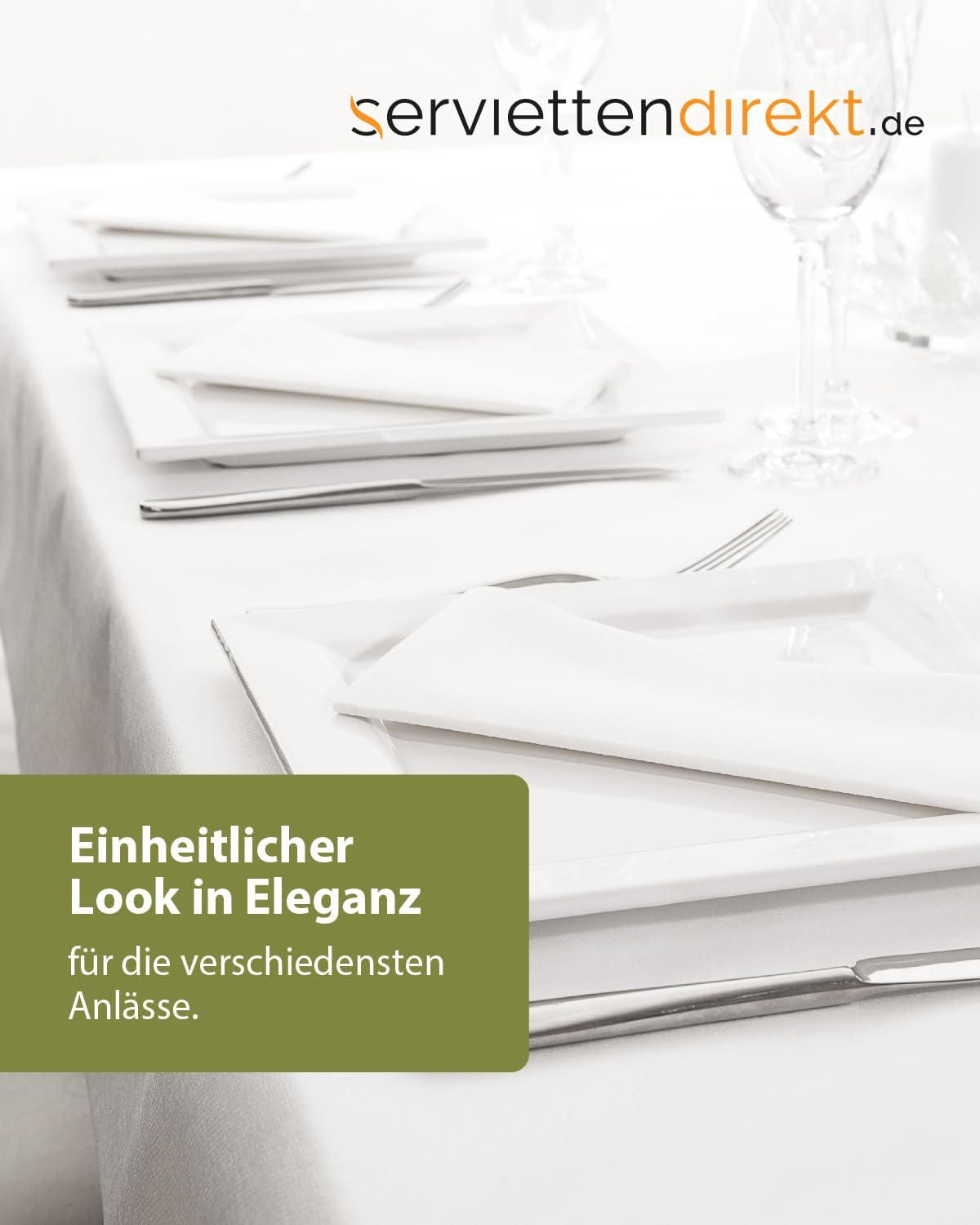 serviettendirekt.de EVERYTHING FOR THE SET TABLE | Airlaid tablecloth roll 118 cm x 40 m 1 piece/roll roll material tablecloth tablecloth material on a roll (White Airlaid 40m)