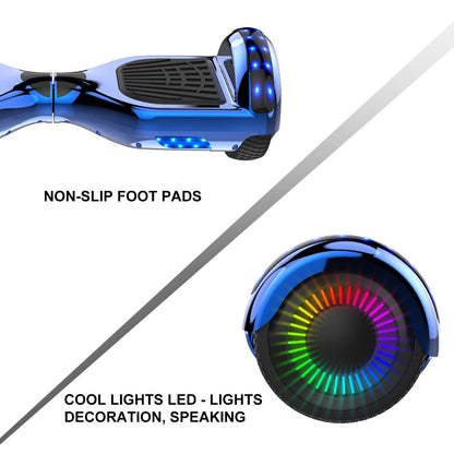 GeekMe Hoverboards, hoverboards for kids, hoverboards with Bluetooth speakers, beautiful LED lights, gift for children.