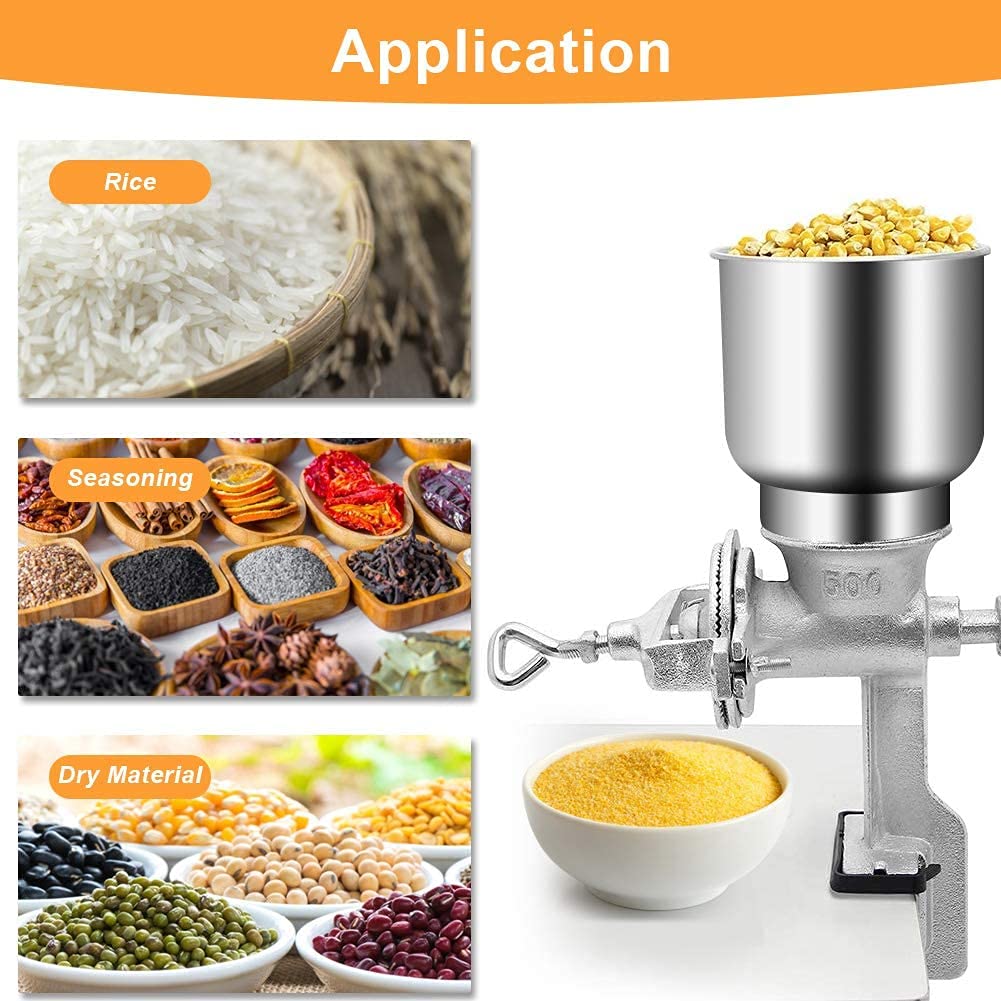 Universal - Corona, manual grain mill, grains, corn, flour mill, iron, kitchen utensils, table mounted, coffee beans, food, wheat, grains, oats, nuts