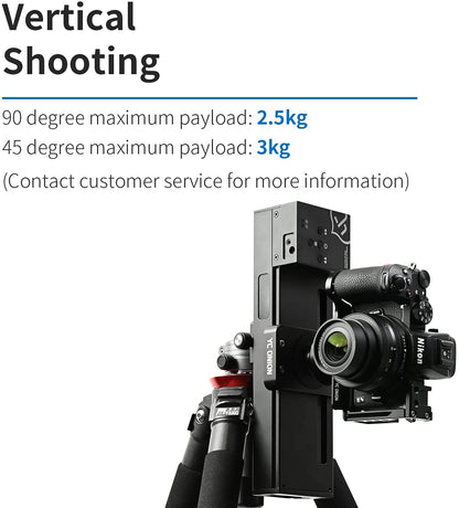 YC Onion 20cm Mini Motorized Camera Slider, Mobile Camera Slider with Motor, 4-Axis Linkage compatible with Zhiyun/DJI Ronin-S/RS 2/RS 3 Pro Stabilizer, Video Mode & Time-lapse Photography