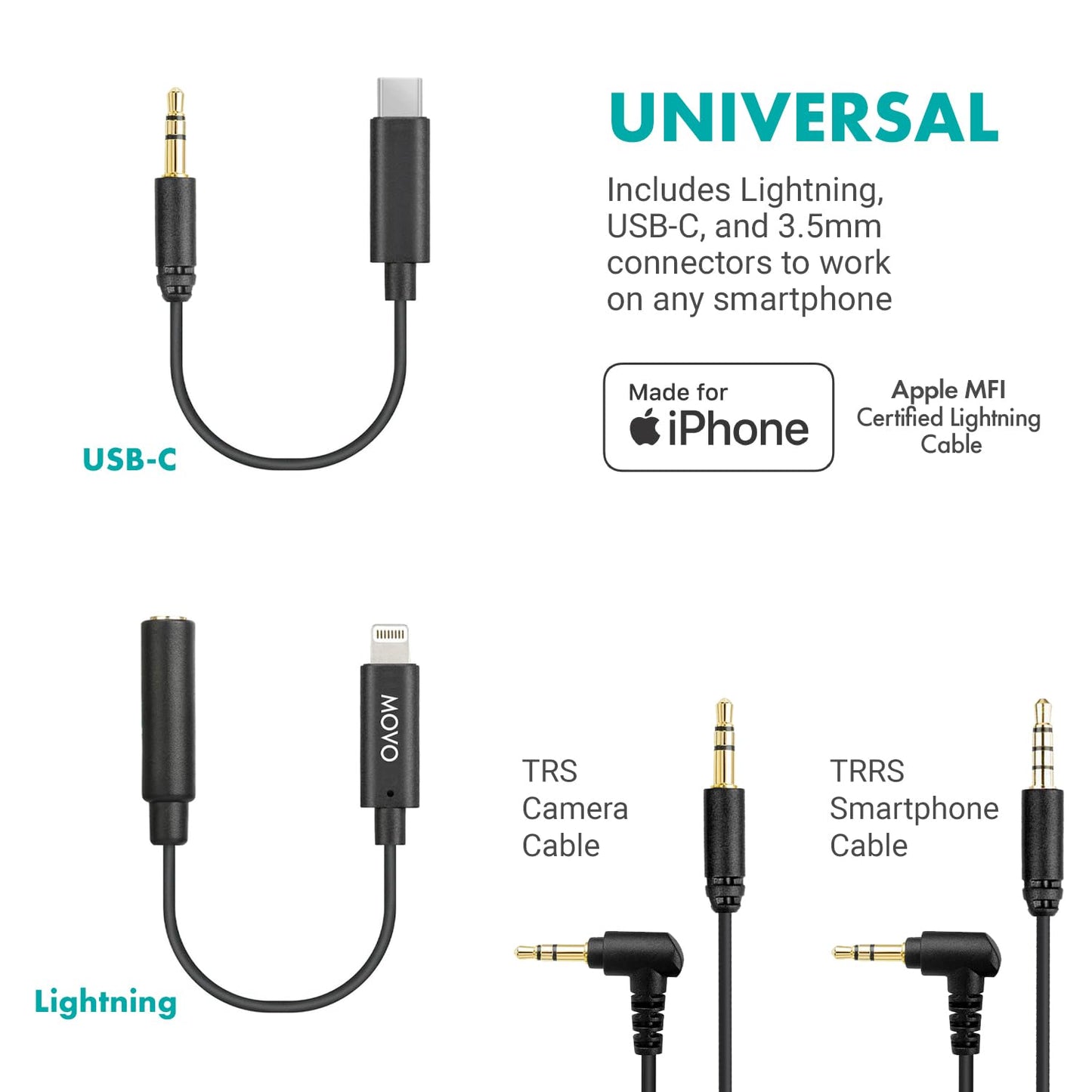 Movo iVlogger-PRO Vlogging Kit for iPhone/Android - YouTube Starter Kit for Content Creators - Accessories: Phone Tripod, Phone Mount, RGB Light, and VXR10 Shotgun Microphone.