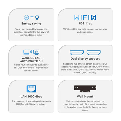 Beelink S12 Mini PC, 12th Gen Intel Alder Lake-N95 Processor (up to 3.40GHz) Mini Computer, 16GB RAM 500GB SSD Business Mini Desktop PC, Dual HDMI/WiFi 6/BT5.2/RJ45/WOL/Auto Power on