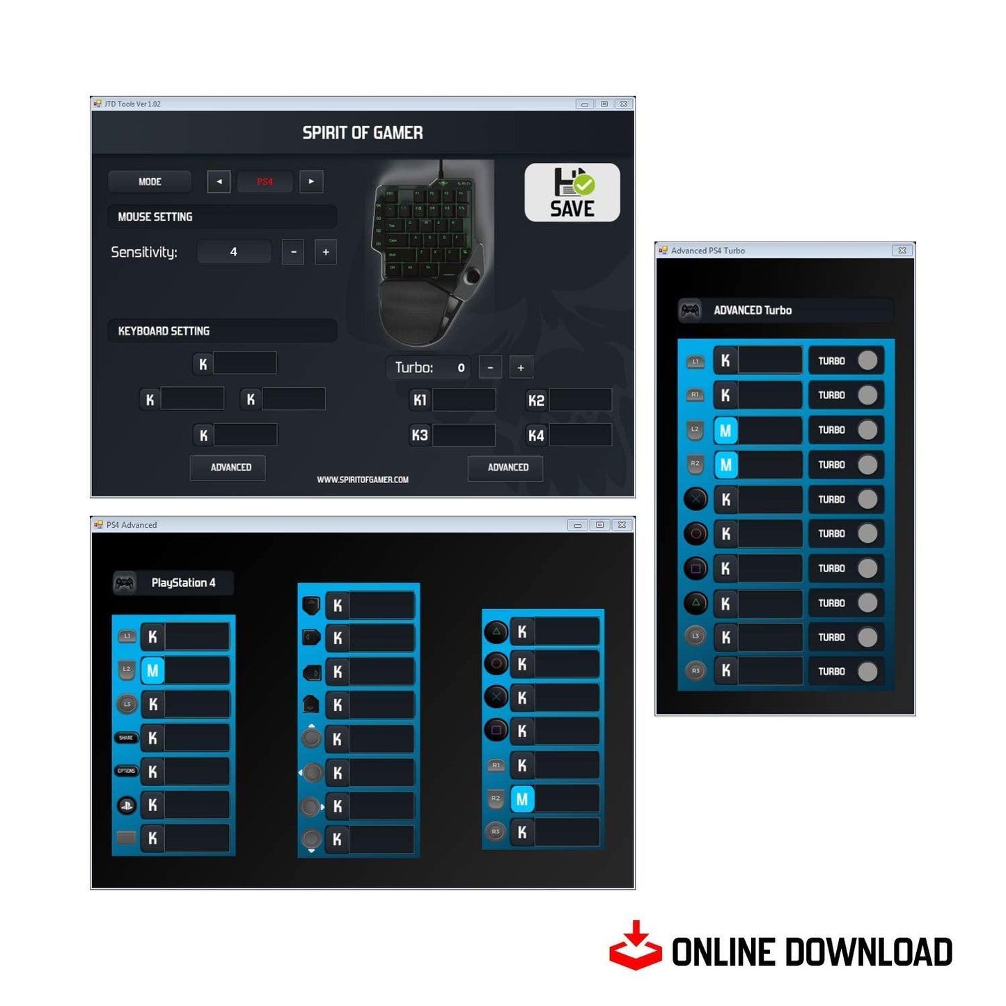 Spirit of Gamer - Xpert G900 Converter - Pack 3 in 1 RGB Keyboard + Mouse + Mousepad for PS4, Xbox S/X/ONE, and PC consoles - Opto-mechanical Keyboard with red switches - Mouse with 7 buttons and 3200 DPI.