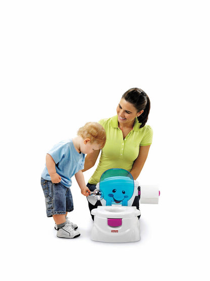 Fisher-Price My First Toilet, Baby Potty, with Music & Funny Phrases, portable Baby Toilet, removable Toilet Seat, German Version, from 1 year, P4326