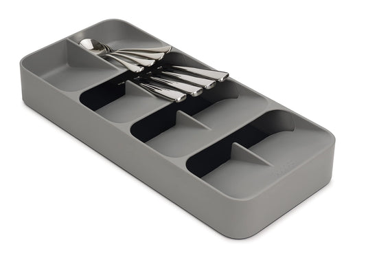 Joseph Joseph Drawer Store - Large, compact cutlery drawer organizer, 8 compartments, for 48 pieces - Gray