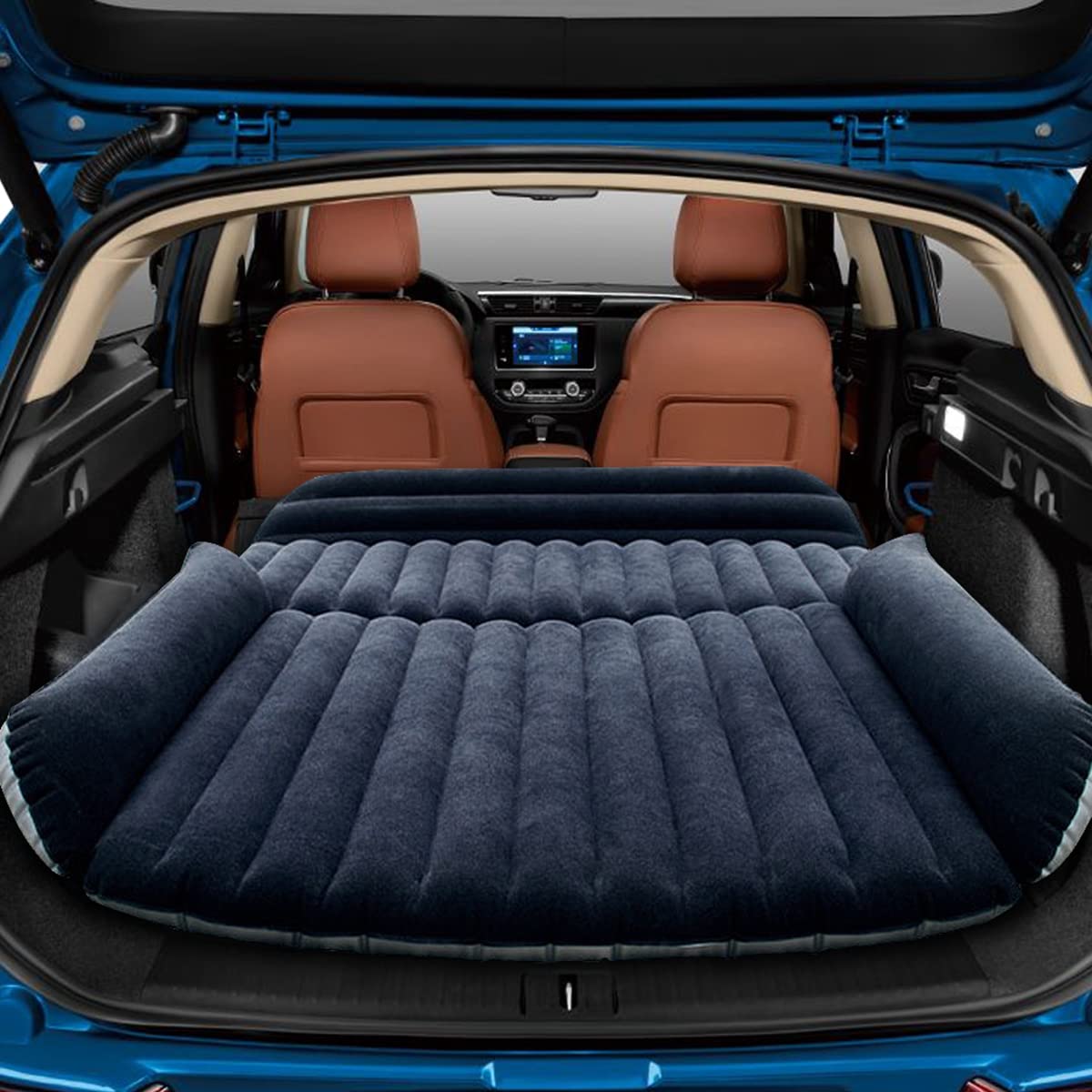 HAOYAO Car Mattress, Car Air Mattress with Air Pump Thicker SUV Air Mattress Inflatable Bed for Outdoor Camping Traveling