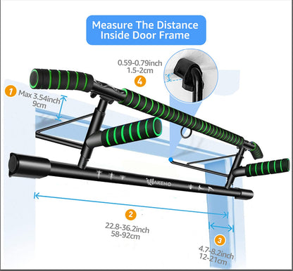 Pull-up bar, door handle, Heavy-duty Pull up bar [up to 200 KG]- Fitness pull-up frame for home fitness exercises with shortened grip.