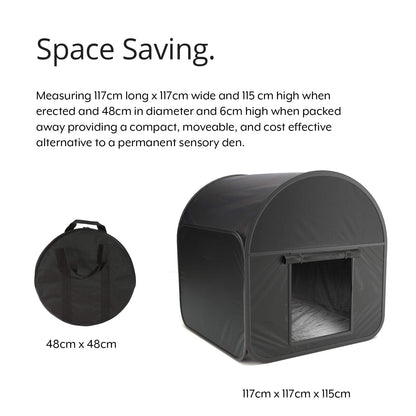 RH Trading 1 x Premium Pop-up Blackout Sensory Den Tent for Autism, ASD & ADHD with Travel Carrying Bag