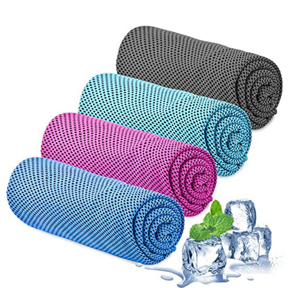 Sukeen Cool Towel (120 x 30 cm), cool cold towel for neck, microfiber ice towel, sports towel, soft, breathable cool towel for yoga, golf.