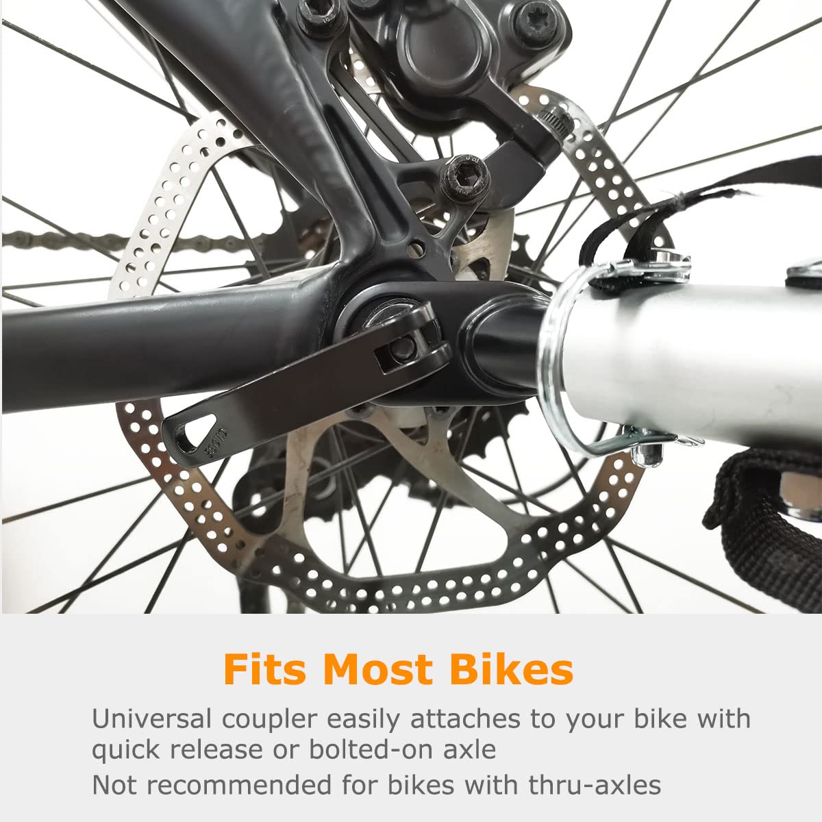 Tiggo Cargo II bike cargo trailer with 130 liters volume. Foldable bike trailer for transporting loads.