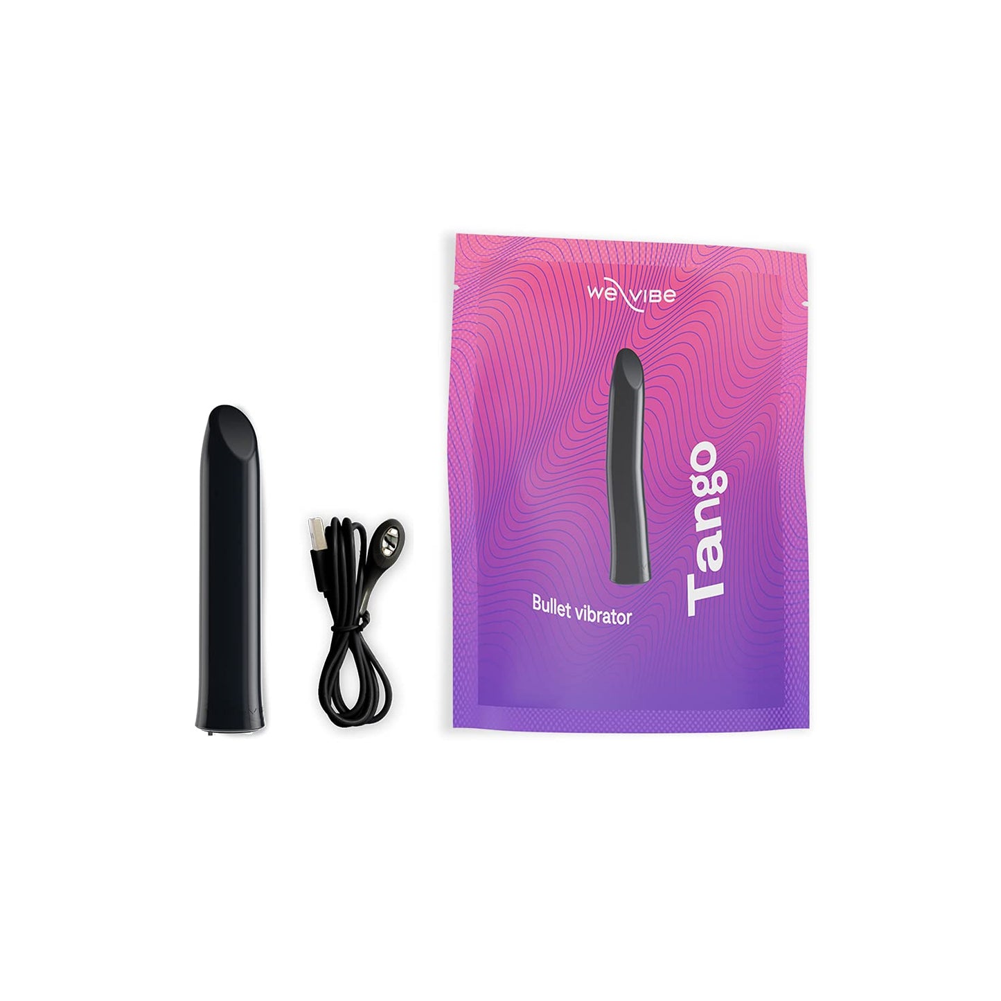 We-Vibe Tango bullet vibrator for women - Sex toy for her and couples - Clitoris stimulator with 8 intensity levels - Waterproof sextoy - Rechargeable - Black