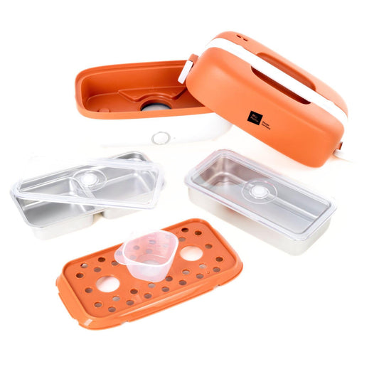 Miji Electric Lunchbox & Mini Camping Cooker 1L | 250W Steamer - quiet, odorless & compact for 1-2 servings