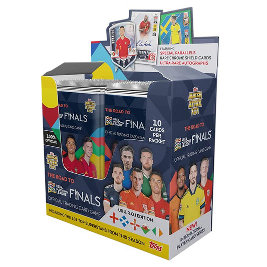 Topps Match Attax 101 football cards, Road to UEFA Nations League Finals, full box.