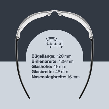 Uvex sportstyle 204 - Sports glasses for women and men - 100% UVA, B, C protection - pressure-free fit & perfect grip - clear/clear - one size