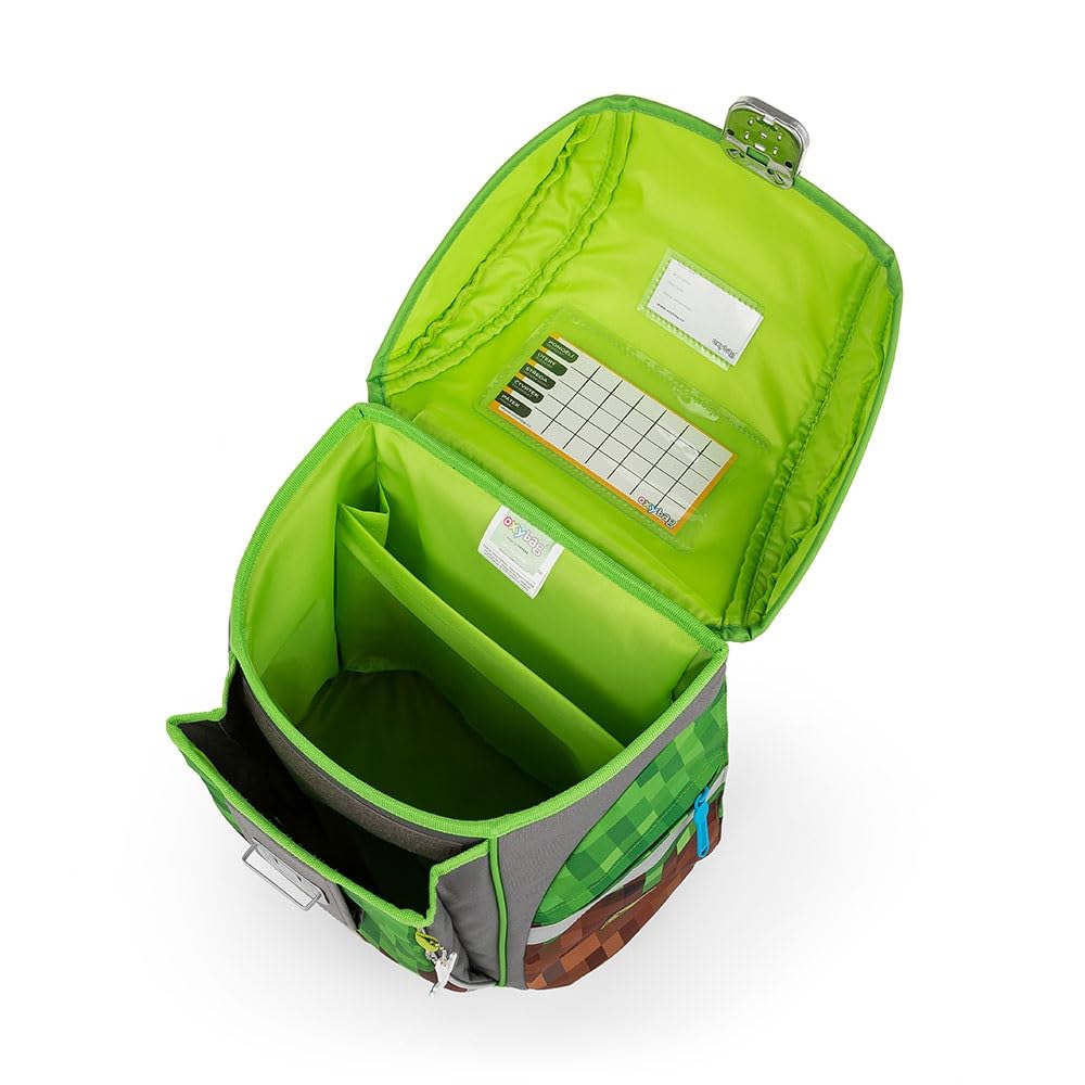 Familando Boys Backpack 1st Grade · Playworld Gaming Pixel School Bag · ergonomic & lightweight · Backpack Set (8 pieces with school cone)