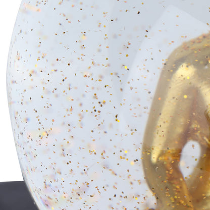 Snow globe water ball Buddha statue crystal ball desktop ornament decorations for home office tabletop decor (Buddha statue)