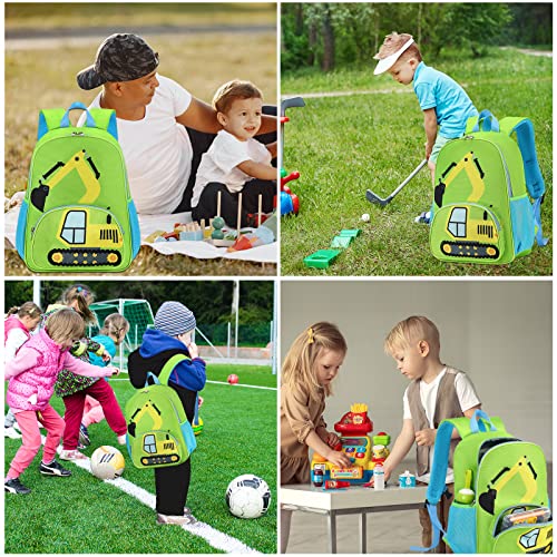LOIDOU Kids Backpack Boys Children's Backpack Daypack Preschool Backpack Toddler Kindergarten Bag School Backpack for School Nursery Green