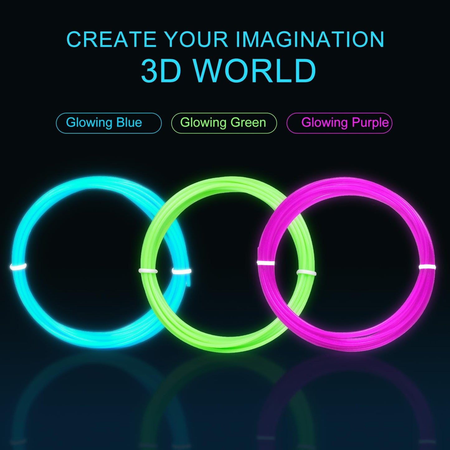 Kretrum 40 Colors 3D Pen Filament PLA 1.75mm 3D Printing Pen Filament Refills Compatible with MYNT3D SCRIB3D 3D Pen NOT Fit Filapen any color 3M Total 394 Feet