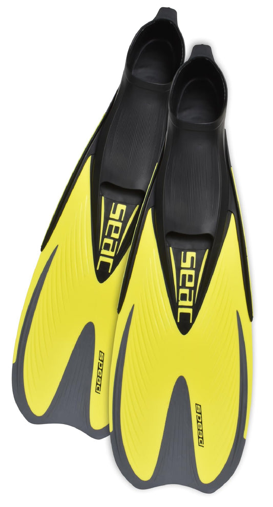Seac Speed, closed-heel snorkeling fins for women, men, and children.