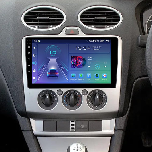 ACAVICA 9 inch Android car radio for Ford Fiesta MK5 Focus MK2 Transit Kuga C-Max S-Max Galaxy Wireless Carplay Car Radio Bluetooth GPS Navigation SWC WiFi