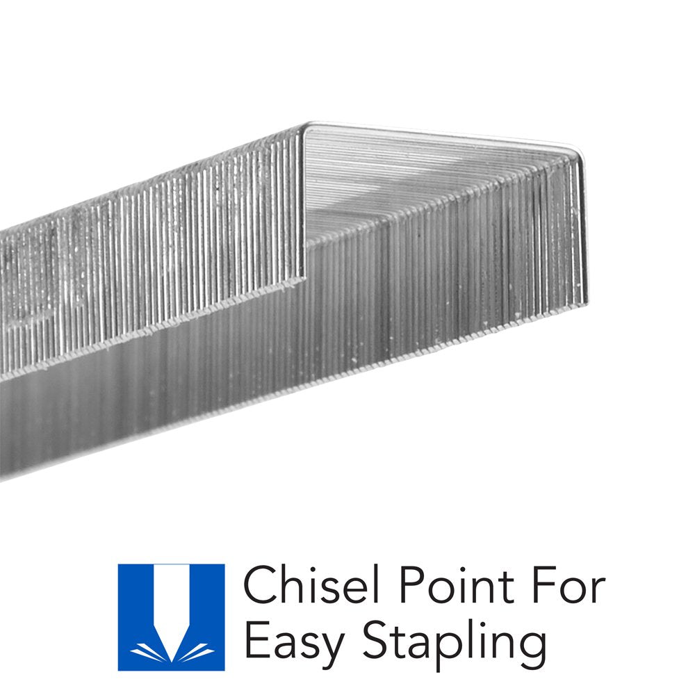Swingline staples, 10 count, standard staples for desktop staplers, 6.35mm length, 210 staples per strip, 5000 staples per box (35111)
