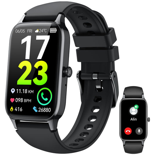 Men's Women's Smartwatch, 1.57" HD Fitness Watch with Phone Function, Waterproof Smart Watch 110+ Sport Modes, Fitness Tracker with Heart Rate Sleep Monitor Pedometer, Sports Watch for Android iOS