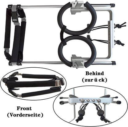 KAJILE Adjustable 2-Wheel Dog Wheelchair, XXS-1 size for rehabilitation of disabled dogs' hind legs, Suitable height 18-22 cm, Width 10-14 cm, Length 12-17 cm.