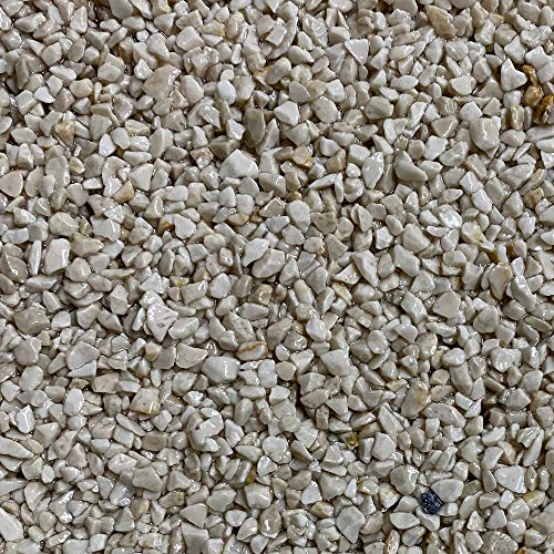 Stone carpet natural stone carpet kit - 55 lbs marble chips & 3.3 lbs 2K epoxy resin binder - for indoor areas on screed, concrete & tiles - Botticino 4-8mm granulation