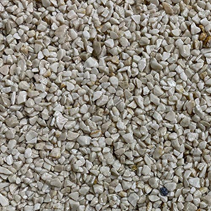 Stone carpet natural stone carpet kit - 55 lbs marble chips & 3.3 lbs 2K epoxy resin binder - for indoor areas on screed, concrete & tiles - Botticino 4-8mm granulation