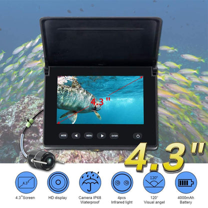 LUCKY DVR underwater fishing camera underwater fish finder infrared LED portable fishing video camera LCD monitor kayak boat sea fishing.