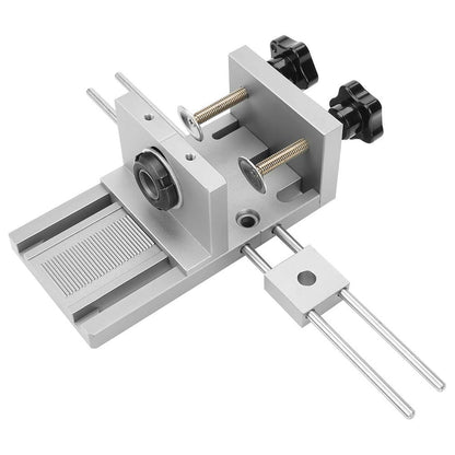Dowel Jig, 3 in 1 6/8/10/15mm High Precision Woodworking Self-centering Doweling Jig Drill Guide Locator Kit, equipped with a special clamping plate.
