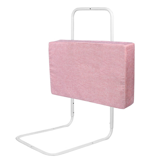 UISEBRT bed rail 60cm, child bed guardrail for kids, adjustable height safety guardrail for toddlers, babies, and children, pink.