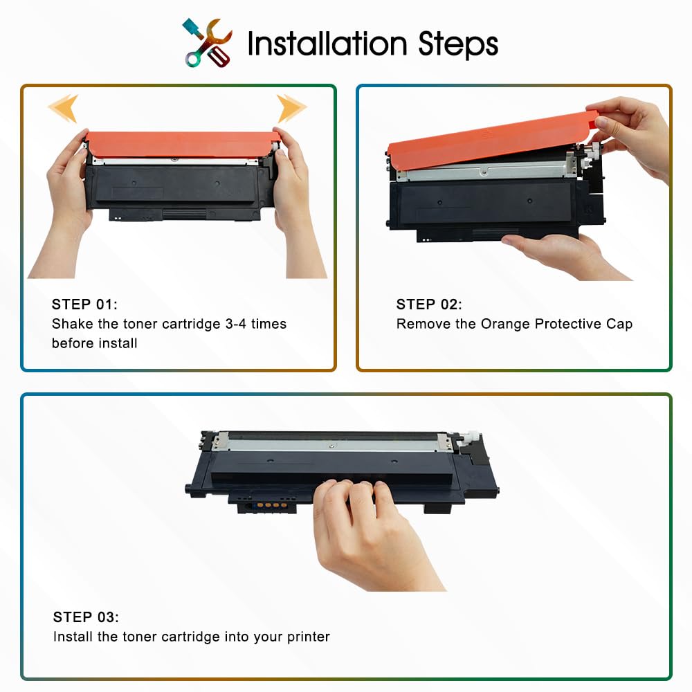Cool Toner Compatible for HP 117A Toner Set as Replacement for Color Laser MFP 178nwg 179fwg 150nw 179fnw 150a 178nw W2070A W2071A W2072A W2073A Toner Cartridge (Black Cyan Yellow Magenta 4-Pack)