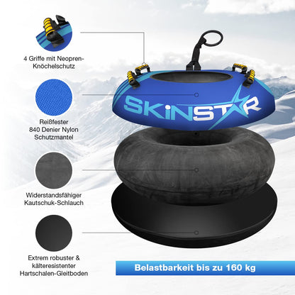SkinStar Pro Snow Tube Sled Bob Sled Tire Snow Tire Slide Tire Ø100cm