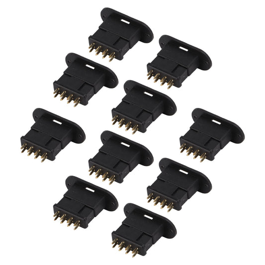10 pairs of MPX 8-pin plugs. Good contact performance. MPX plugs male female plugs RC battery plugs.