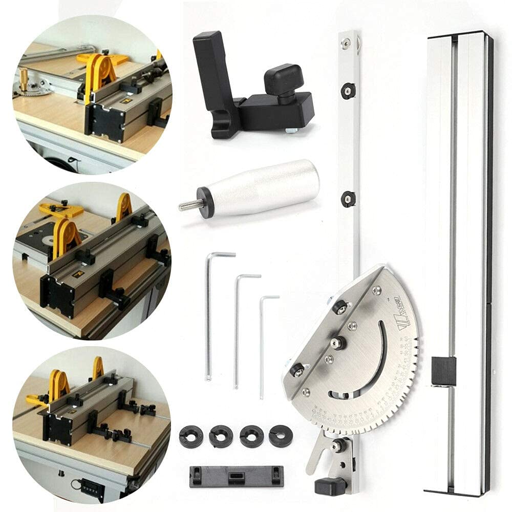Miter Gauge 450mm miter joint gauge for table saw, table saw, bandsaw, router sawing accessories ruler woodworking tool.