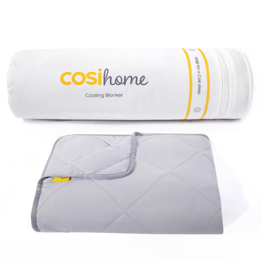 Cosi Home Premium Cooling Blanket - Summer blanket with Q-Max>0.4 cooling fibers - Breathable bedspread, cuddly blanket & sofa blanket against night sweats - Cooling blanket Gray - 150 x 200 cm