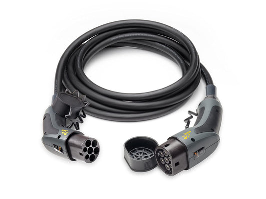 Juice Flow, 6 meter Type 2 charging cable, Compatible with all electric cars and PHEVs, 22 kW Type 2 charging cable, 32 A 3-phase, TÜV Rheinland certified