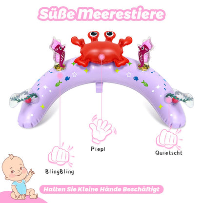 LAYCOL Baby Swimming Ring with UPF50+ Sunshade & Toy, Adjustable Safety Seat, Toddler Pool Swim Ring for 3-36 Months (Pink, L)