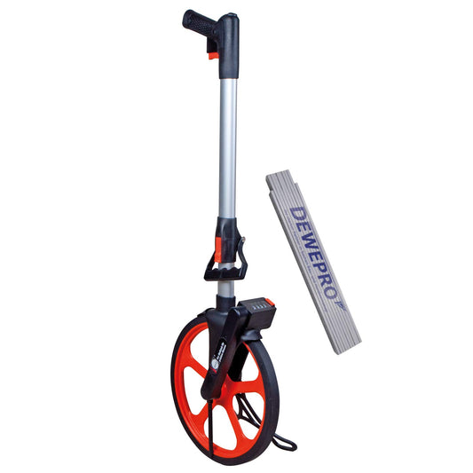 NEDO® Light Measuring Wheel PROFESSIONAL Precision Wheel Set incl. DEWEPRO 2m Tape Measure - Tool for measuring distances.
